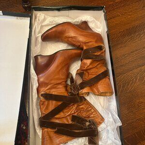 Z. London Brown Leather Boots